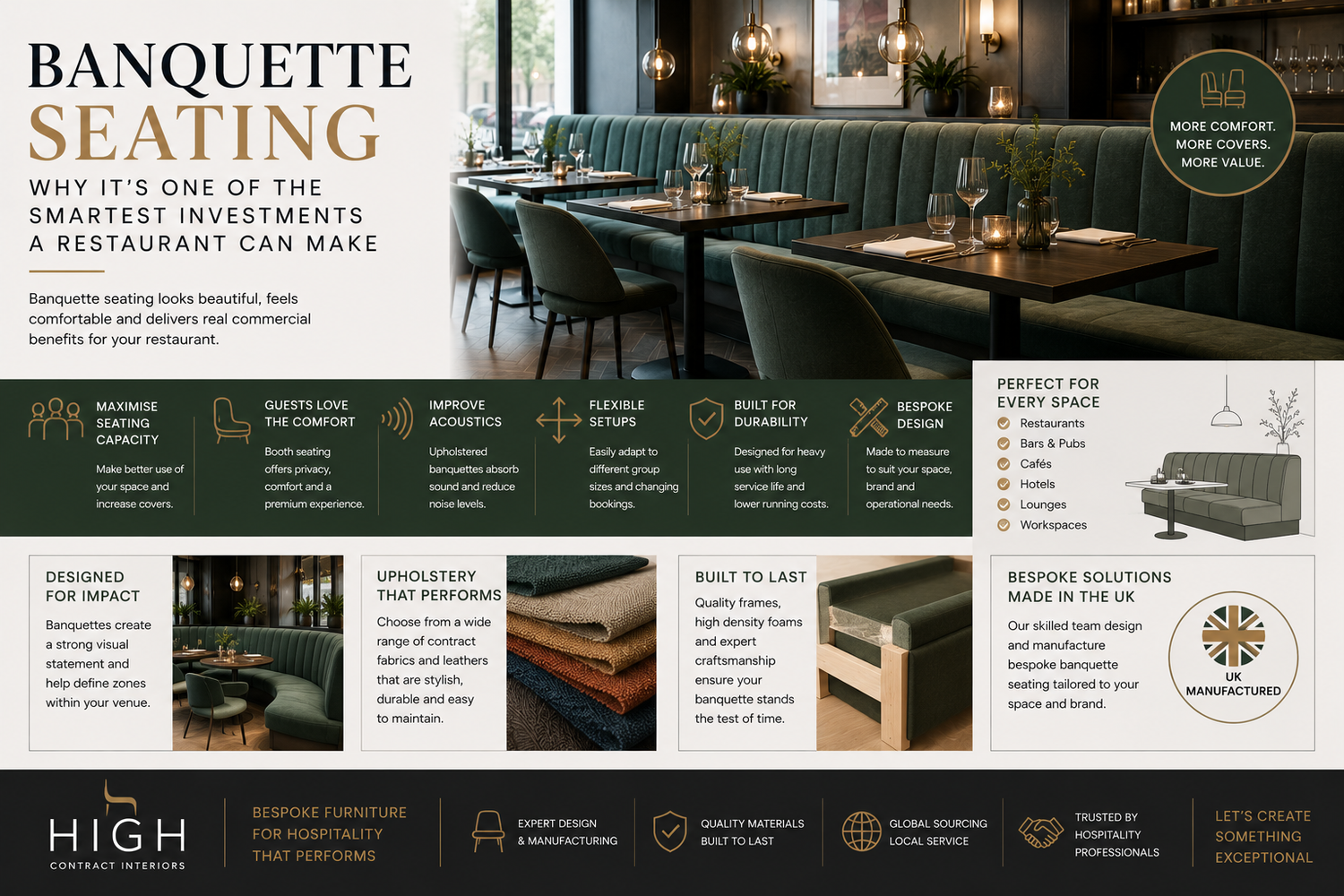 Banquette Seating: Why It's One of the Smartest Investments a Restaurant Can Make