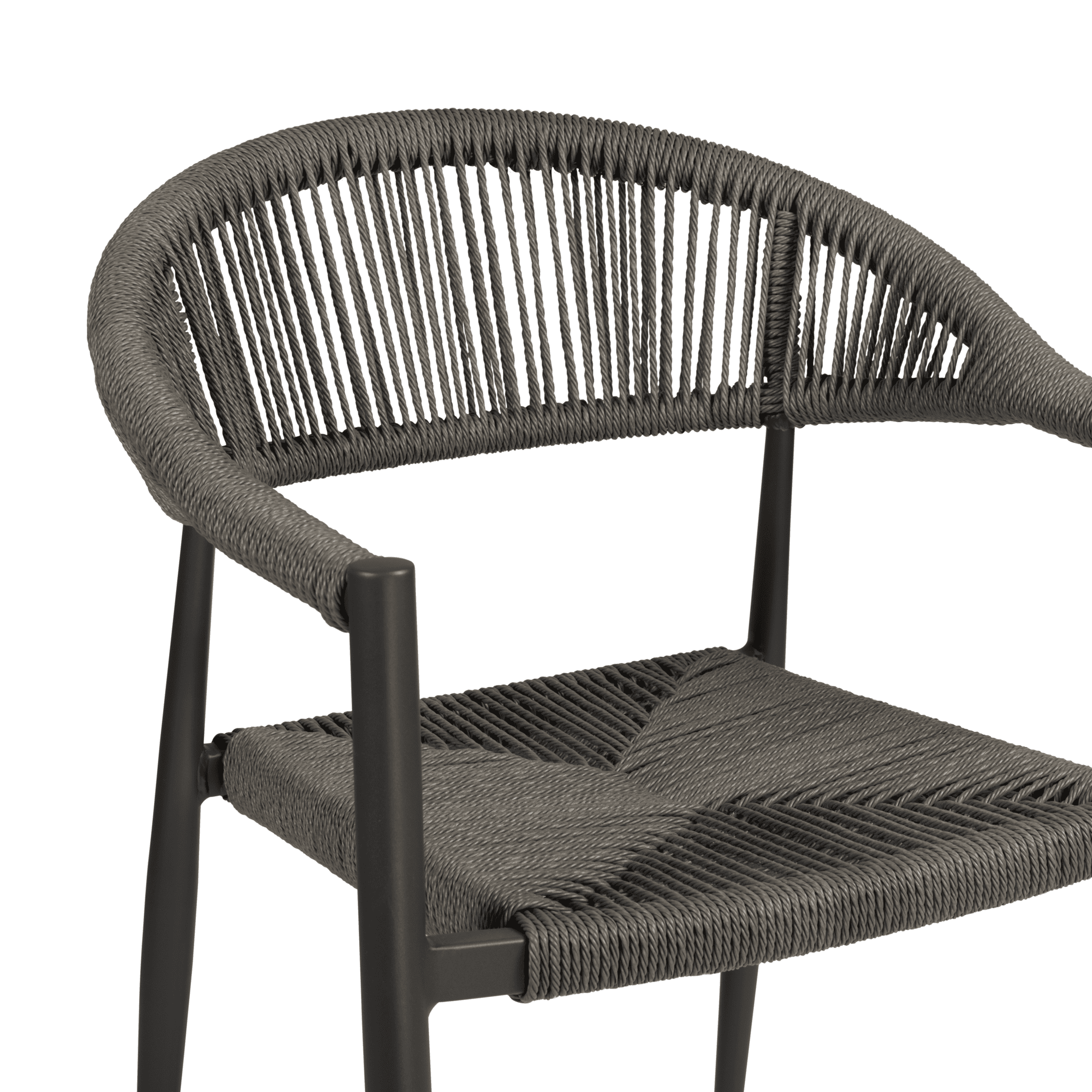 Atlantic Stacking Bar Stool - Dark Grey