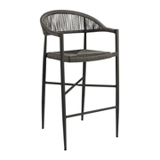 Atlantic Stacking Bar Stool - Dark Grey