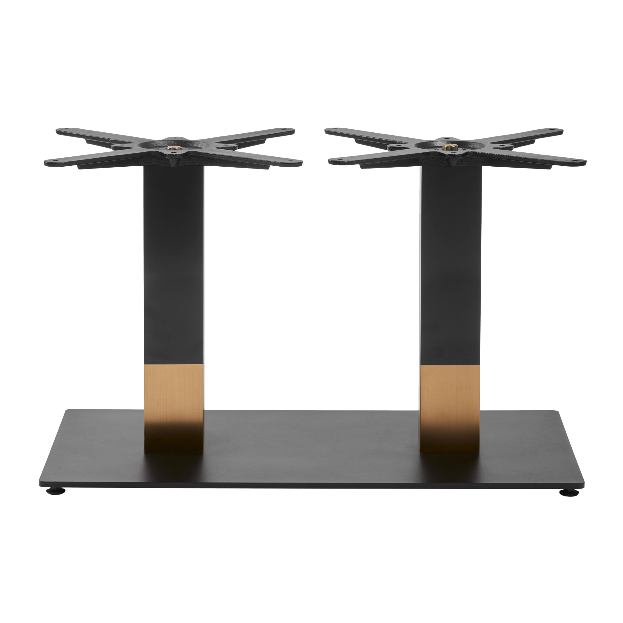 Omega Complete Coffee Table - Black Marble Top with Boston Sleek Black/Gold Base - 1200x700