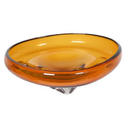 Amber Glass Decor Bowl