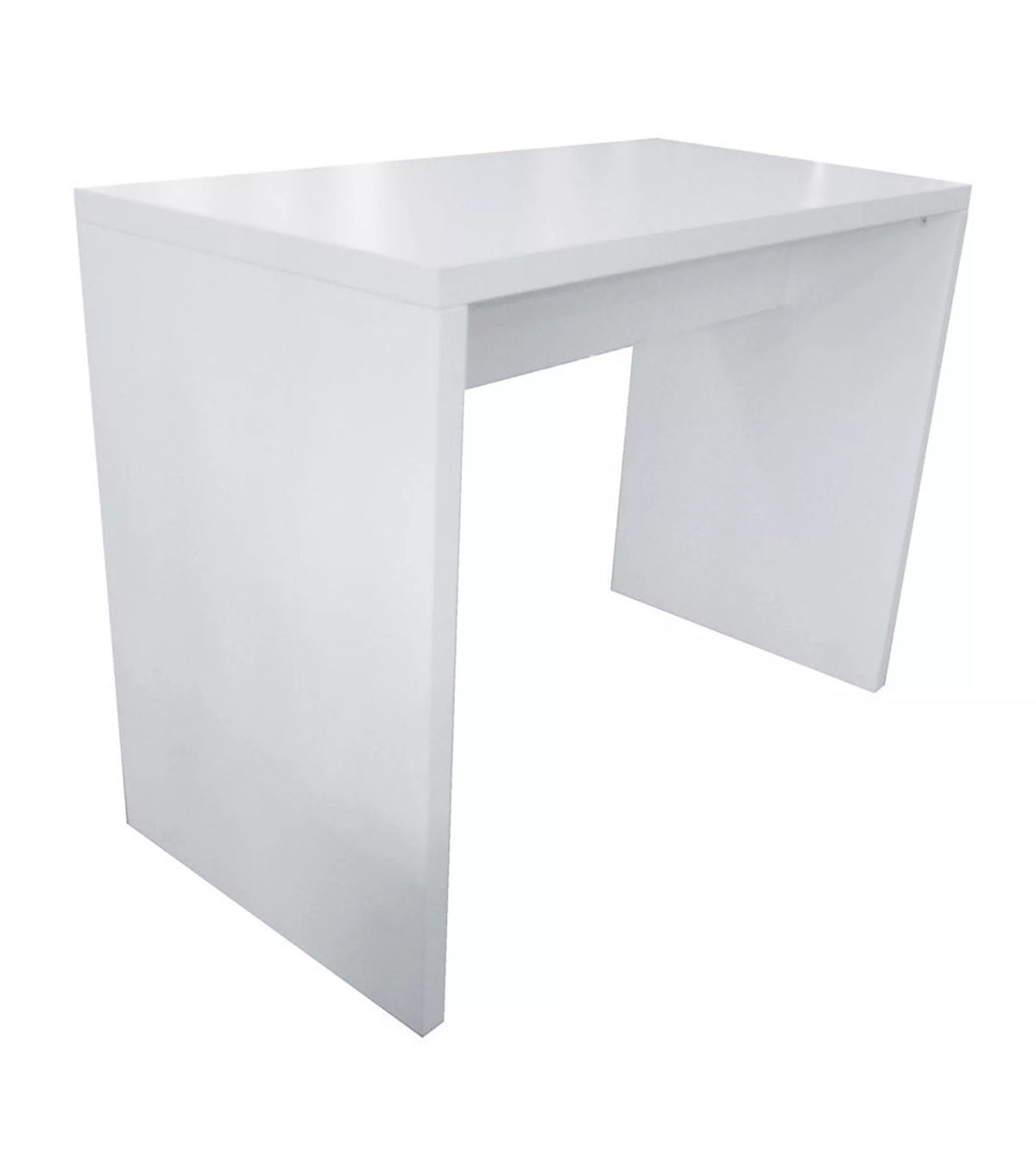 Large white retail merchandising display table 1200mm wide