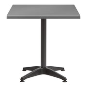 Enduratop Complete Dining Table - 80x80cm Square - Grey with Alby Black Base