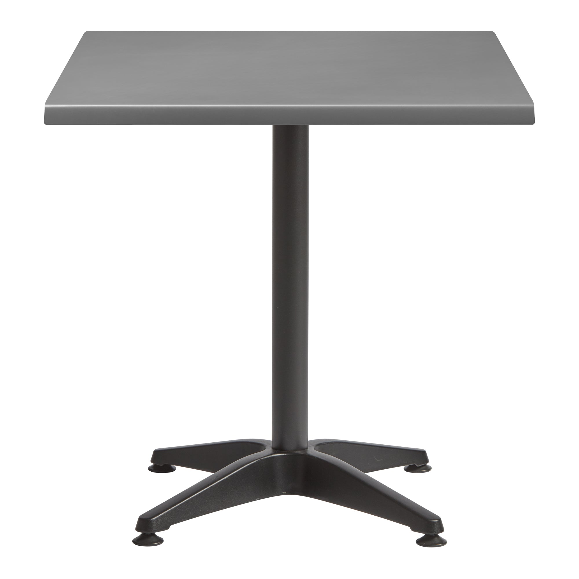 Enduratop Complete Dining Table - 80x80cm Square - Grey with Alby Black Base