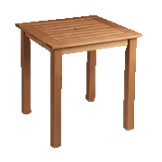 MORE 2 Seater Outdoor Table – Solid Robinia Wood – 80cm Square