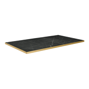 Omega Complete Coffee Table - Black Marble Top with Boston Sleek Black/Gold Base - 1200x700