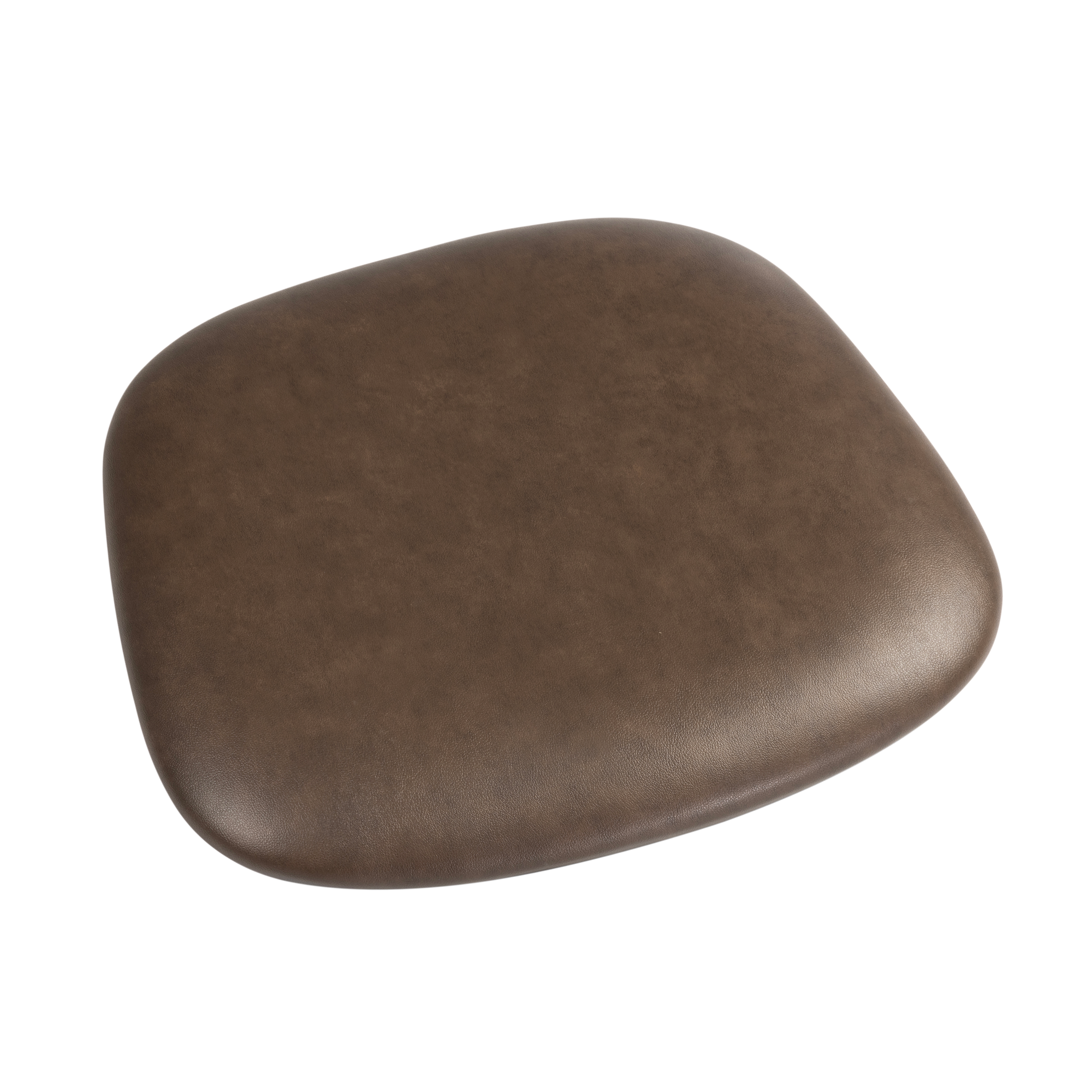 Relish Bar Stool - Natural Oak - Lascari Vintage Brown Seat Pad featuring a smooth, cushioned seat pad in vintage brown, designed for comfort and classic style.