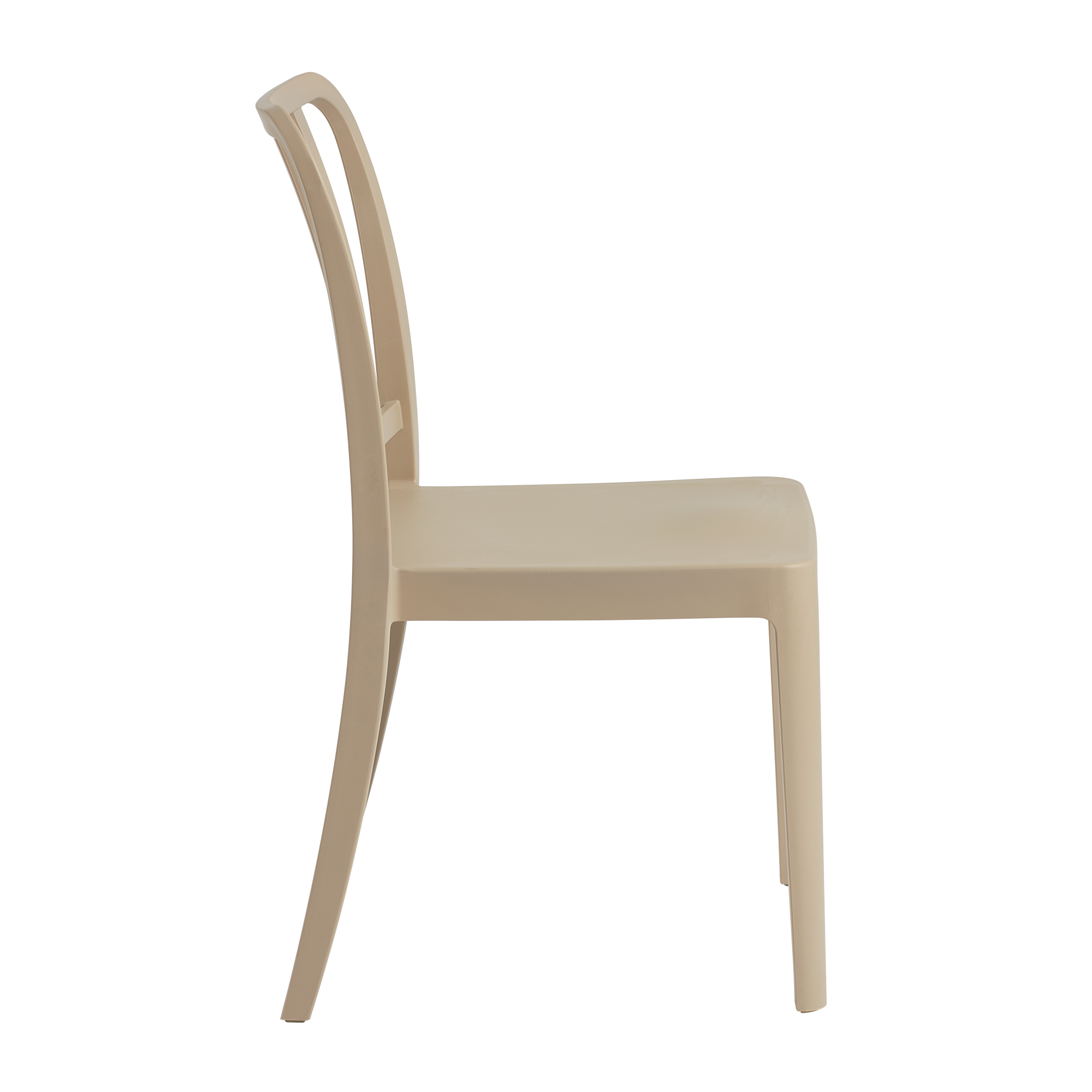 Rock Recycled Side Chair - Anthracite in a sleek, modern design with smooth lines and a solid construction ideal for commercial and hospitality environments.