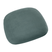 Ronda Stacking Side Chair Seat Pad - Green Velvet in a smooth, plush fabric designed for comfort and style, perfect for enhancing seating in commercial interiors.