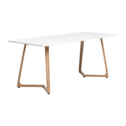 Wings Dining Table - Oak - 180x80cm - 18mm White MFC Table Top