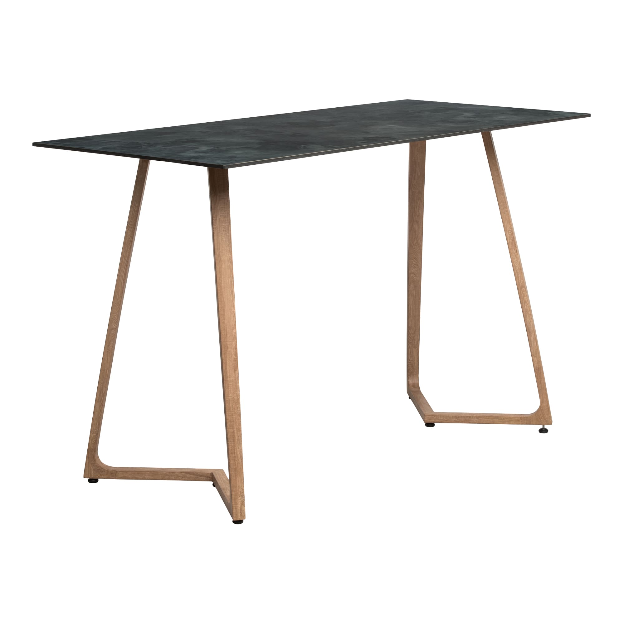 Wings Poseur Table - Oak - 180x80cm - 12mm Italian Stone HPL Table Top