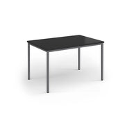 Flexi 25 Rectangular table with Graphite frame - 1600 x 800mm - Black