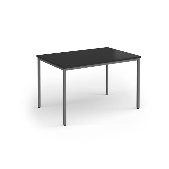 Flexi 25 Rectangular table with Graphite frame - 1600 x 800mm - Black